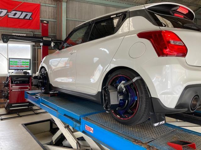 ZC33S スイフトスポーツ 車高調取付け ブッシュ1G締め ZC33S スイフトスポーツ 車高調取付け ブッシュ1G締め