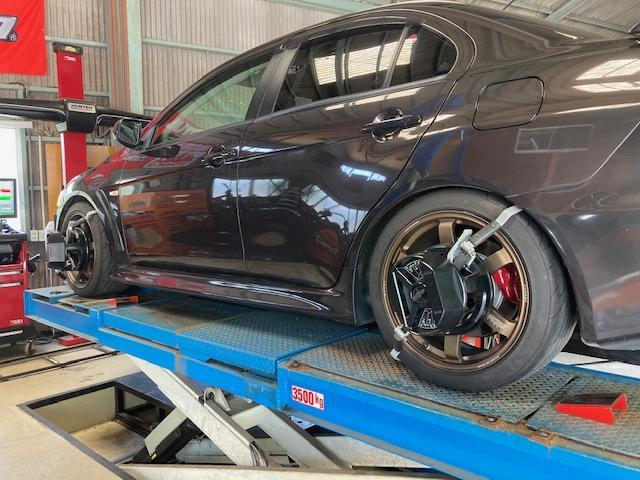 CZ4A ランエボⅩ 車高調取付け ブッシュ1G締め直し 4輪 CZ4A ランエボⅩ 車高調取付け ブッシュ1G締め直し 4輪