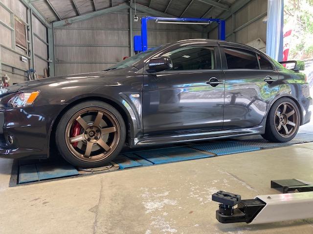 CZ4A ランエボⅩ 車高調取付け ブッシュ1G締め直し 4輪 CZ4A ランエボⅩ 車高調取付け ブッシュ1G締め直し 4輪