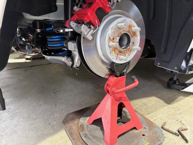 ＦＬ５　シビックタイプＲ　ダウンサス取付け　ブッシュ１Ｇ締め直し　４輪アライメント調整　光軸調整【広島　安佐北区　安佐南区　西区　東区　南区　中区　安芸区　佐伯区　安芸高田　東広島　西条　呉　三原　福山　岡山　山口　島根　鳥取】　