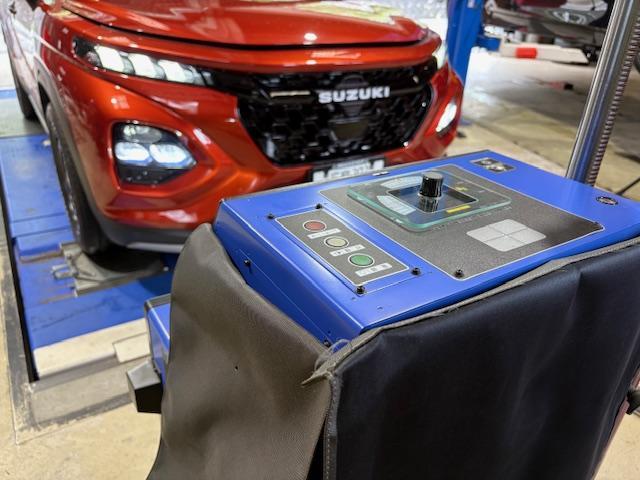 ＷＥＢ３Ｓ　フロンクス　ダウンサス取付け　ブッシュ１Ｇ締め　４輪アライメント調整　光軸調整【広島　安佐北区　安佐南区　西区　東区　南区　中区　安芸区　佐伯区　安芸高田　東広島　西条　呉　三原　福山　岡山　山口　島根　アライメント安い】