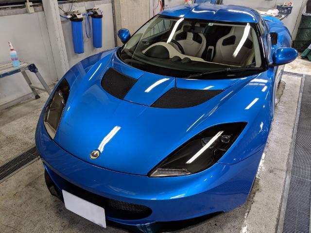 ロータス エヴォーラ ヘッドライトプロテクションフィルム施工