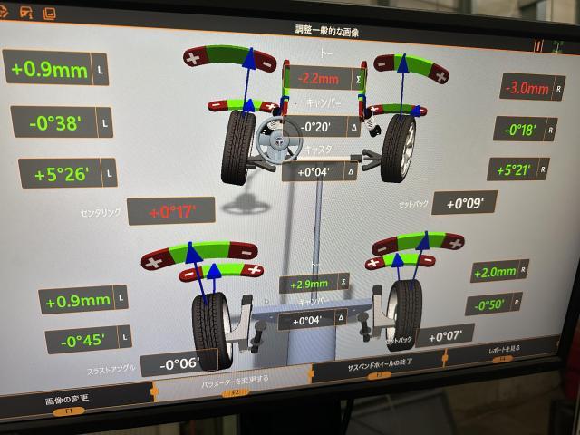 トヨタ　アクア　アライメント