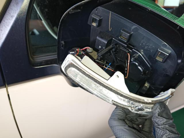 スズキ ＭＲワゴン MF33S 左ドアウィンカー交換 堺市 美原区