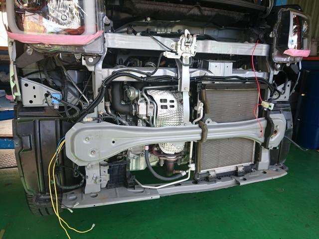 ダイハツ ウェイク LA700S グリル交換 ホーン取付　堺市　美原区