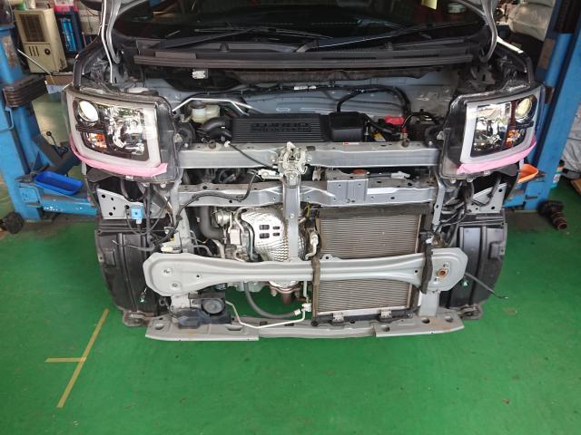 ダイハツ ウェイク LA700S グリル交換 ホーン取付　堺市　美原区