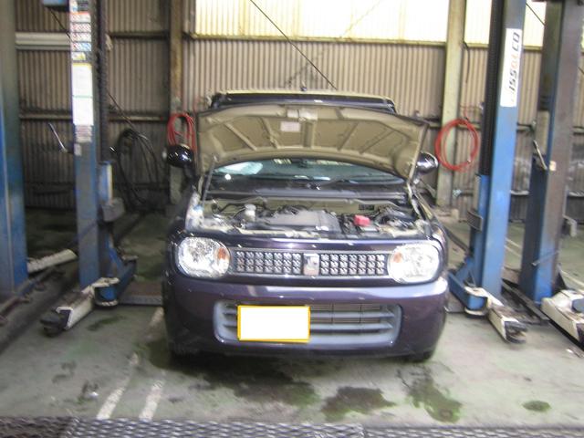 【スズキ　アルトラパン　車検　バッテリー交換】車検　修理　点検　鈑金見積もりもお任せ下さい！
八代市　宇土市　宇城市　小川町　八代郡　氷川町　芦北町　津奈木町　水俣市　熊本市　人吉市、他の地域のお客様も大歓迎です！
