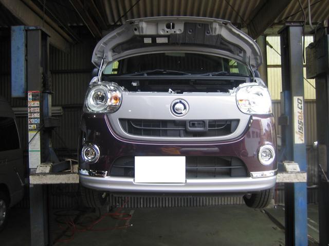 【ダイハツ　ムーブキャンバス　車検　オイル交換】車検　修理　点検　鈑金見積もりもお任せ下さい！
八代市　宇土市　宇城市　小川町　八代郡　氷川町　芦北町　津奈木町　水俣市　熊本市　人吉市、他の地域のお客様も大歓迎です！
