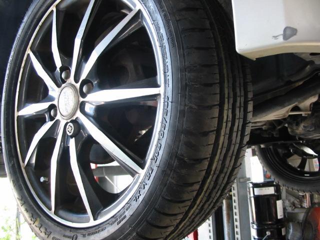 スズキ　ワゴンR　マフラー・タイヤ交換　車検　整備　修理を実施！！遠賀郡遠賀町周辺の車検・整備・修理・ナビ取付・タイヤ取付など、お車の事ならお気軽にご相談下さい！！！