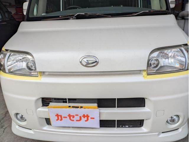 タント　車検　ヘットライト磨き