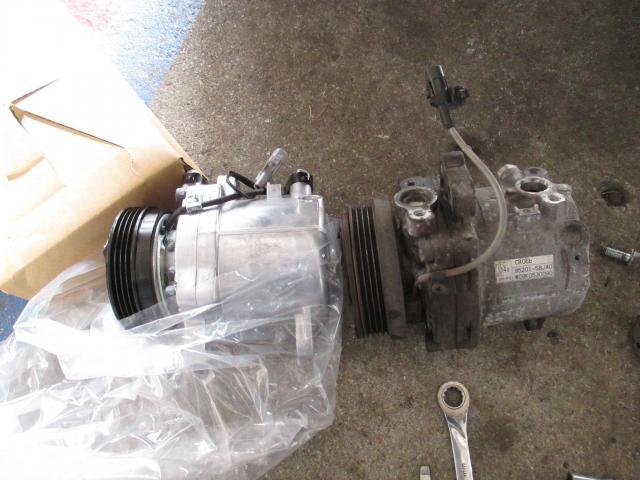 スズキ　パレットＳＷ　中古車販売　車検　修理・整備　コンプレッサーの交換修理を実施　 遠賀郡遠賀町・水巻町・岡垣町・芦屋町・中間市・北九州市八幡西区・鞍手町、宗像市、他の地域のお客大歓迎