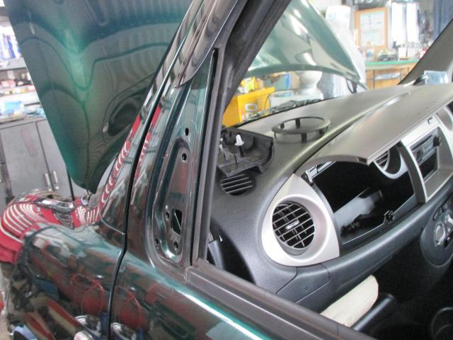 ダイハツ　ミラジーノ　中古車販売　車検　修理・整備　ドアミラー　ＡＴＦオイルの交換修理を実施　 遠賀郡遠賀町・水巻町・岡垣町・芦屋町・中間市・北九州市八幡西区・鞍手町、宗像市、他の地域のお客大歓迎