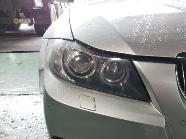 BMW　ヘッドライトスチーマー　ヘッドライト曇り　ヘッドライト磨き　スパシャン江戸川区より