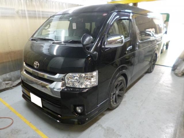 ハイエースワゴン　キズ・へこみ直し 事故　保険対応