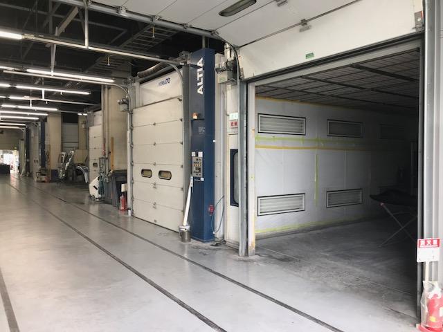 自社工場内の塗装ブース