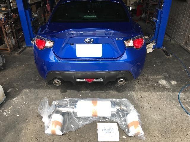 スバル BR-Z BRZ マフラー交換 車検対応品 パーツ持込 吉田自動車工業 群馬 前橋 高崎 箕郷