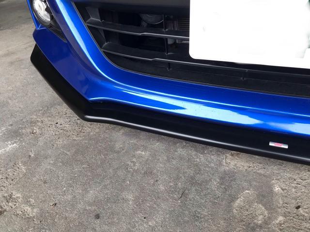 スバル BRZ ZC6 STIフロントリップスポイラー割れ 修理 艶消し スバル BRZ ZC6 STIフロントリップスポイラー割れ 修理 艶消し