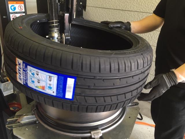 クラウン タイヤ交換 持ち込みタイヤ 18インチ 225/45R18 4本