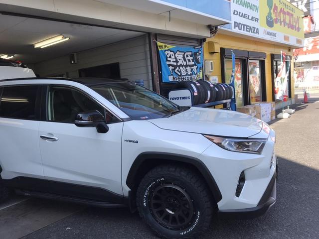 RAV4 タイヤホイールセット取付 BFGoodrich AllTerrain T/A KO2  DELTAFOCE OVAL マットスモークポリッシュ