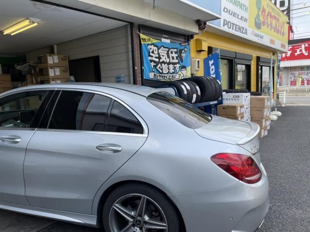 ベンツCクラスC220d タイヤ交換 BRIDGESTONE POTENZA S001 MOE ベンツCクラスC220d タイヤ交換 BRIDGESTONE POTENZA S001 MOE