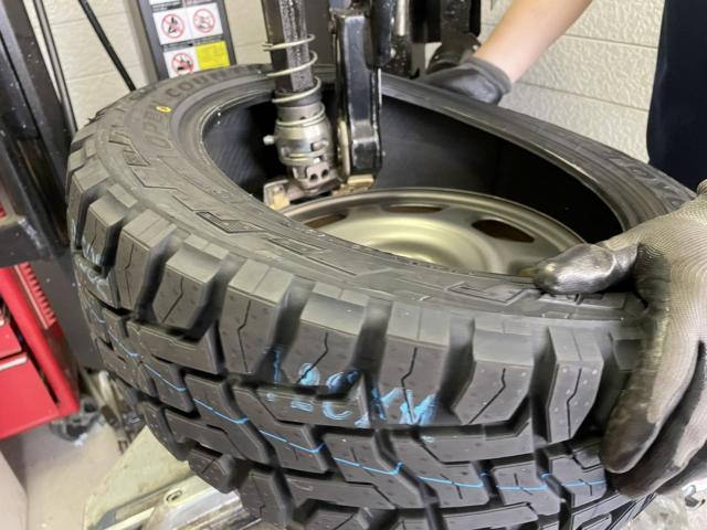 ハスラー 持ち込みタイヤ交換 OPEN COUNTRY R/T 165/60R15