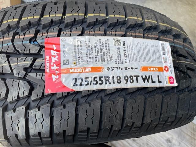 デリカD5 タイヤ交換 MUDSTAR radial A/T 225/55R18