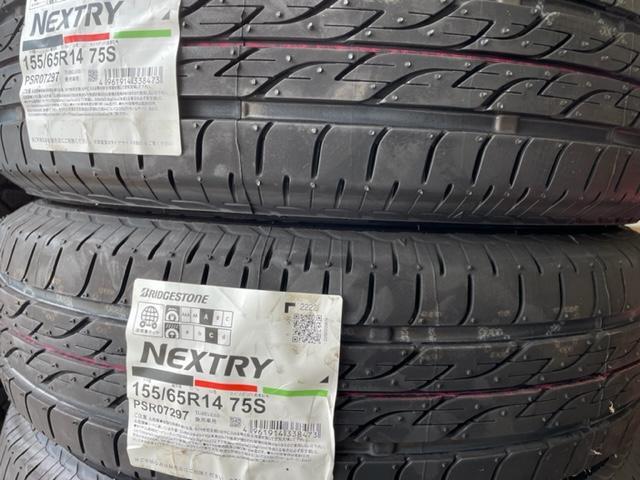 N-BOX タイヤ交換 BRIDGESTONE NEXTRY 155/65R14