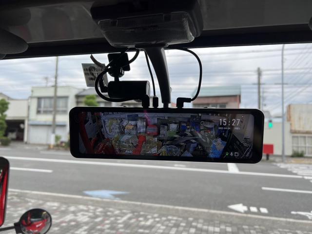 消防車　前後ドラレコ取り付け　ルームミラータイプ　防水仕様　静岡市消防団　静岡市　清水区　葵区　駿河区　富士市　焼津市