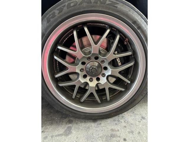 ER34スカイライン　メッシュブレーキホース取付　下廻りアンダーコート　下野市　宇都宮市　壬生町