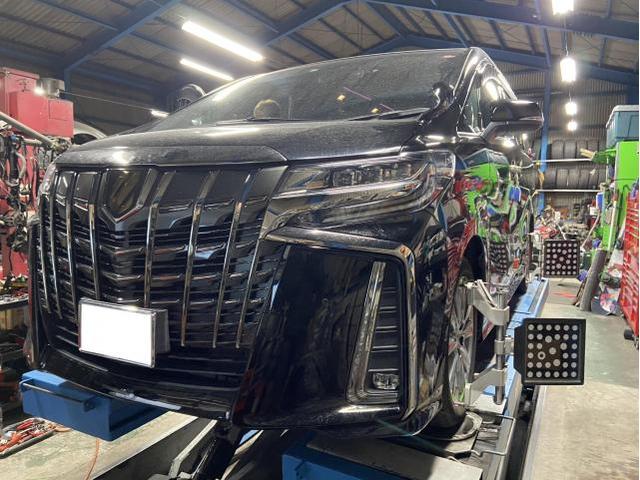 【岡崎市】TOYOTA トヨタ ALPHARD アルファード AGH30W 足廻り修理 事故修理４輪アライメント 豊田市 西尾市 幸田町 安城市 蒲郡市 三河エリア (株)ＯＷＬ（kkr auto works） 