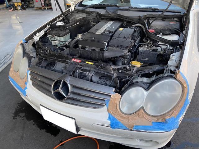 【岡崎市】MERCEDES-BENZ メルセデスベンツ Cクラス 車検 ヘッドライト リフレッシュ ヘッドライトスチーマー 豊田市 西尾市 幸田町 安城市 蒲郡市 三河エリア (株)ＯＷＬ（kkr auto works）