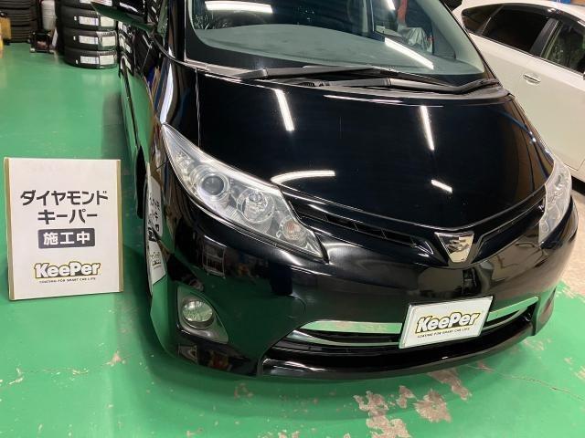 トヨタ　エスティマ　ダイヤモンドキーパー　施工　【キーパーコーティング　宇都宮　他の地域からのお客様も大歓迎！】