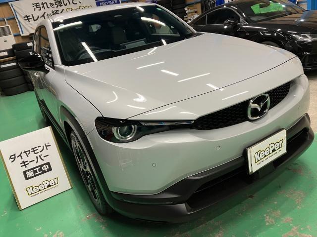 マツダ　ＭＸ－３０　新車　ダイヤモンドキーパー　無塗装樹脂パーツキーパー　施工　【キーパーコーティング　キーパーラボ　宇都宮　他の地域からのお客様も大歓迎！】