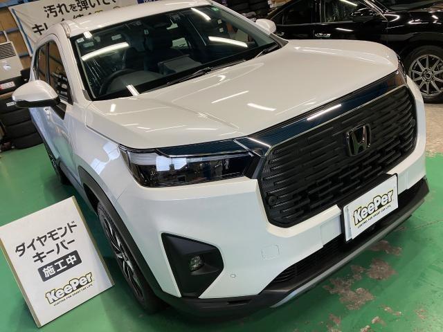 ホンダ　WR-V  新車　ダイヤモンドキーパー　窓ガラス全面コーティング　無塗装樹脂パーツキーパー　施工　【キーパープロショップ　キーパーラボ　キーパーコーティング　宇都宮　他の地域からのお客様も大歓迎！】