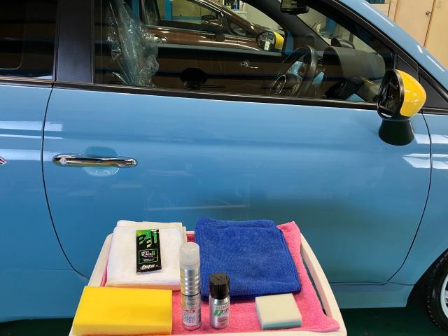 フィアット　アバルト５００　フレッシュキーパー　無塗装樹脂パーツキーパー　施工　【キーパープロショップ　キーパーラボ　キーパーコーティング　宇都宮　他の地域からのお客様も大歓迎！】