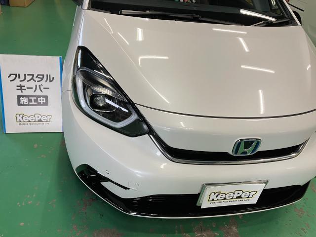ホンダ　フィット　クリスタルキーパー　窓ガラス全面コーティング　施工　【キーパープロショップ　キーパーラボ　キーパーコーティング　宇都宮　他の地域からのお客様も大歓迎！】