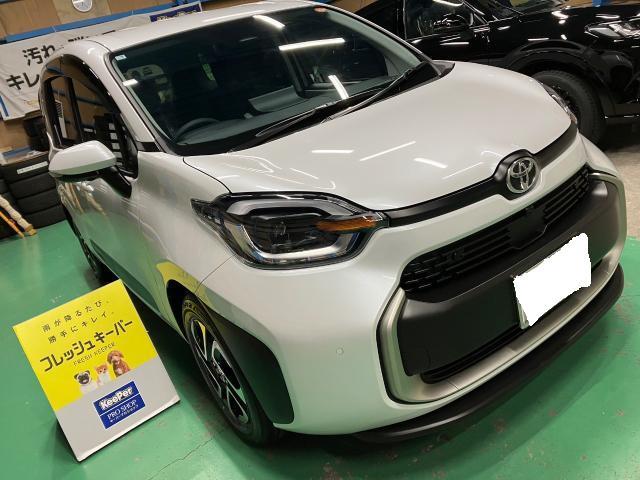 トヨタ　シエンタ　新車　フレッシュキーパー　ホイールコーティング　無塗装樹脂パーツキーパー　施工　【キーパープロショップ　キーパーラボ　キーパーコーティング　宇都宮　他の地域からのお客様も大歓迎！】