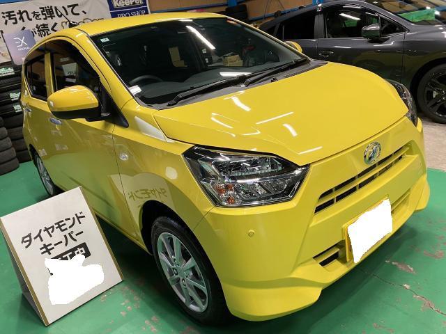 ダイハツ　ミライース　新車　ダイヤモンドキーパー　施工　【キーパープロショップ　キーパーラボ　キーパーコーティング　宇都宮　他の地域からのお客様も大歓迎！】