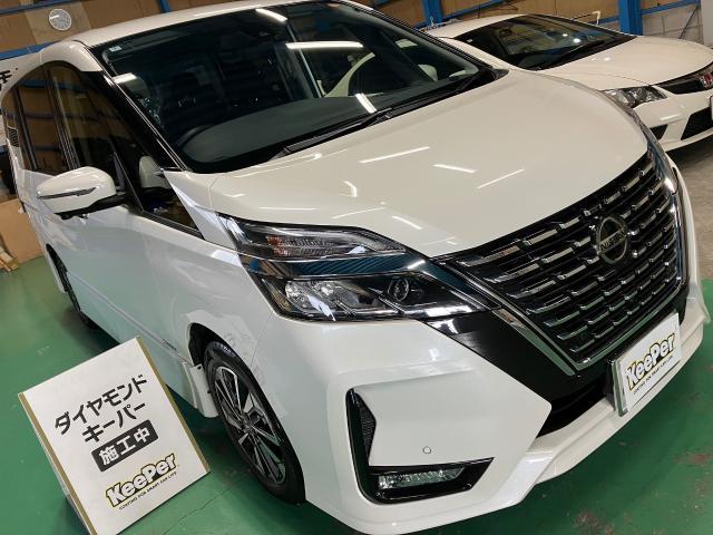 日産　セレナ　ダイヤモンドキーパー　無塗装樹脂パーツキーパー　施工　【キーパープロショップ　キーパーラボ　キーパーコーティング　宇都宮　他の地域からのお客様も大歓迎！】