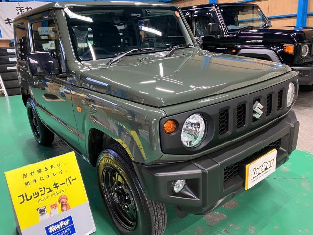 スズキ　ジムニー　新車　フレッシュキーパー　無塗装樹脂パーツキーパー　施工　【キーパープロショップ　キーパーラボ　キーパーコーティング　宇都宮　他の地域からのお客様も大歓迎！】
