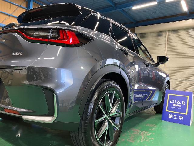 レクサス ＬＢＸ　新車　ダイヤ２キーパー　窓ガラス全面コーティング　無塗装樹脂パーツキーパー　施工　【キーパープロショップ　キーパーラボ　キーパーコーティング　宇都宮　他の地域からのお客様も大歓迎！】