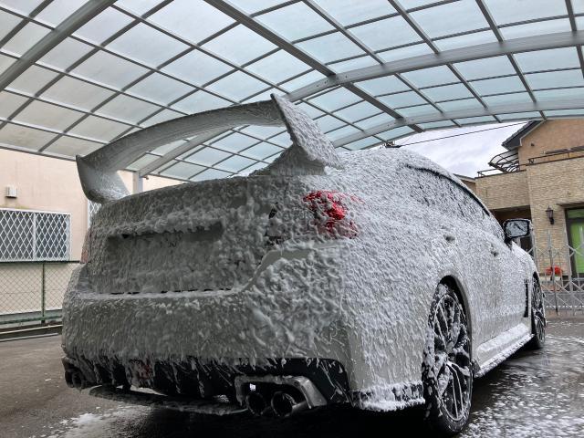 スバル　ＷＲＸ ＳＴＩ　クリスタルキーパー 無塗装樹脂パーツキーパー 窓ガラス全面コーティング 施工　【キーパープロショップ　キーパーラボ　キーパーコーティング　宇都宮　他の地域からのお客様も大歓迎！】