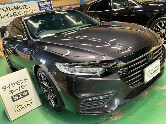 ホンダ　インサイト　ダイヤモンドキーパー　窓ガラス全面コーティング　施工　【キーパープロショップ　キーパーラボ　キーパーコーティング　宇都宮　他の地域からのお客様も大歓迎！】