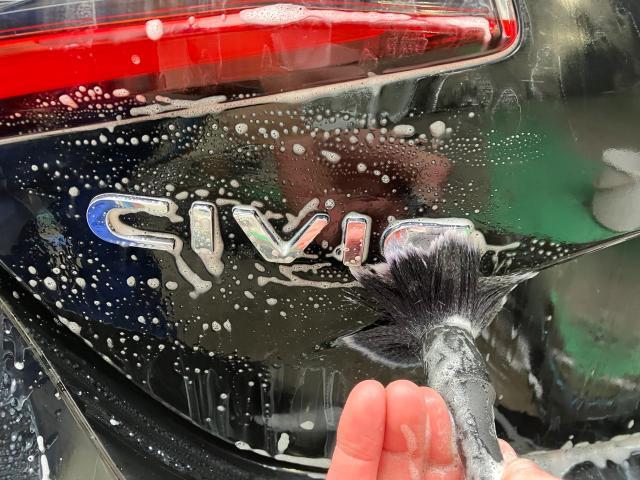 ホンダ　シビック　ダイヤモンドキーパー　無塗装樹脂パーツキーパー　施工　【キーパープロショップ　キーパーラボ　キーパーコーティング　宇都宮　他の地域からのお客様も大歓迎！】