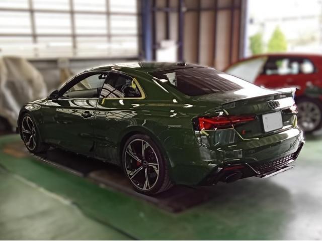 アウディ　ＲＳ５　板金・外装補修　輸入車・保険修理対応・板金修理お任せ下さい！ あきる野/日の出町/拝島/青梅/羽村/福生/東村山/瑞穂/八王子/多摩/立川/狭山/入間/飯能】