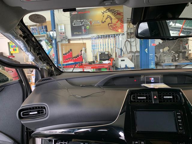 プリウスZVW55　前後ドライブレコーダー取付　三条市須頃