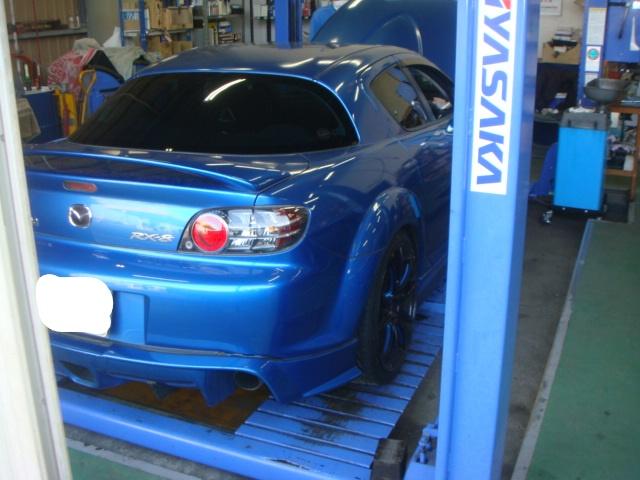 ＲＸ-8　エンジン始動不良　持ち込みプラグ交換　