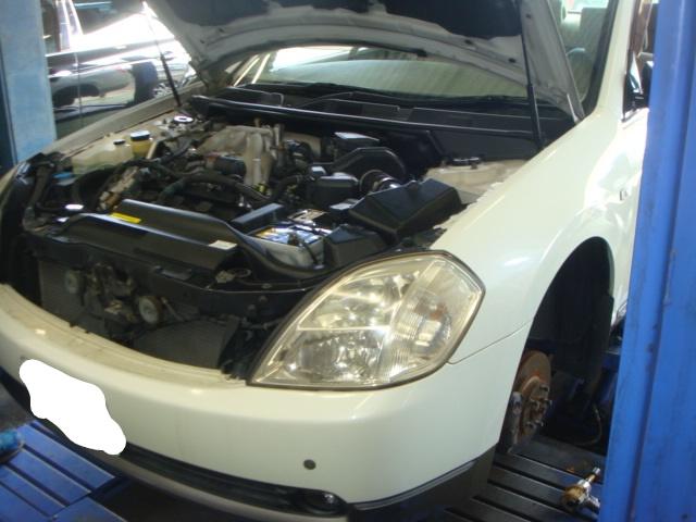 ティアナ　日産　車検　プラグ、ガスケット交換