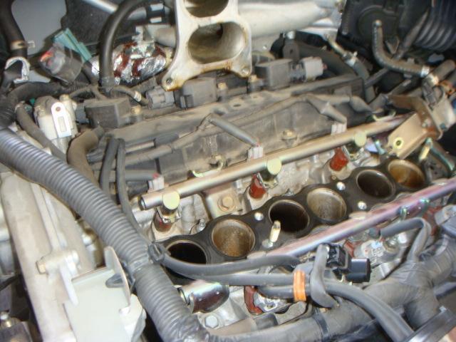 ティアナ　日産　車検　プラグ、ガスケット交換