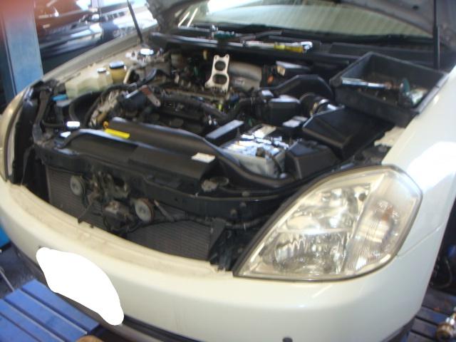 ティアナ　日産　車検　プラグ、ガスケット交換